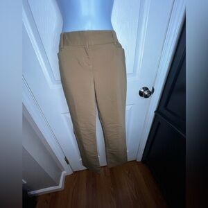 Express Women’s 2 R Columnist Camel Tan Trouser Dress Pants Cotton Stretch XS 2R